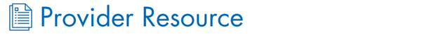 Provider Resource