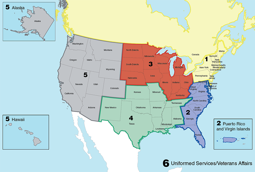 Regents map